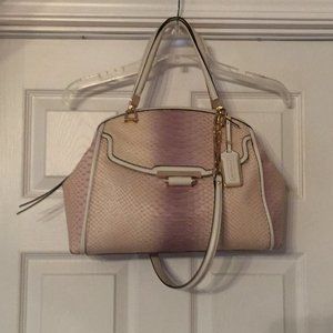 COACH MADISON PINNACLE DOMED SATCHEL PYTHON 30243